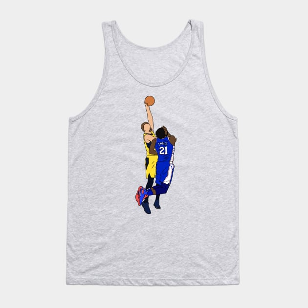 Domantas Sabonis Dunks On Joel Embiid Tank Top by rattraptees